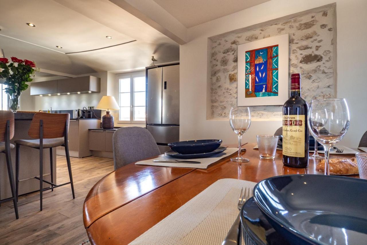 Charmant Appartement Spacieux Pour 6P Vue Mer Vieil Antibes Exterior photo