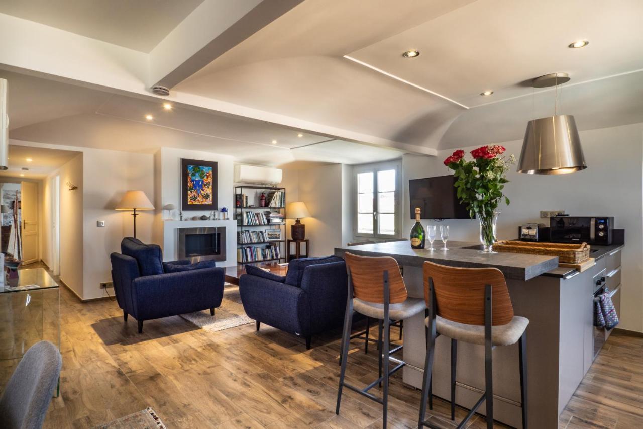 Charmant Appartement Spacieux Pour 6P Vue Mer Vieil Antibes Exterior photo